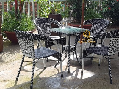 Top những sản phẩm bàn ghế cafe từ chất liệu mây nhựa giá rẻ 11