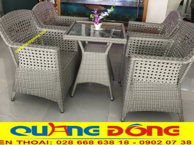 Top những sản phẩm bàn ghế cafe từ chất liệu mây nhựa giá rẻ 8