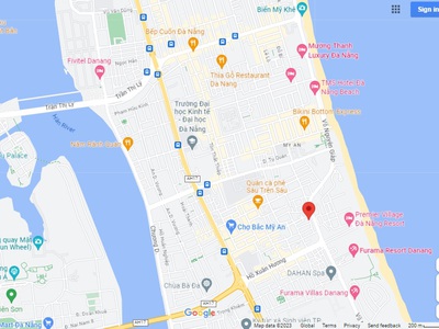 Nhà trần văn dư, 100m ra biển mỹ khê, 170m2, ngang 7 1