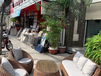 Bàn ghế sofa sò nhựa giả mây ngoài trời 6
