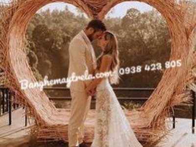 Trái tim mây tre đan tự nhiên 1