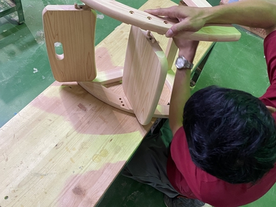 Ghế gỗ Hinoki cho bé 0