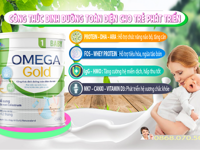 Sữa Omega Gold Baby 900gram 2