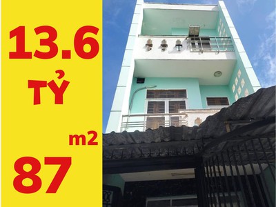 Bán nhà 3 tầng mặt tiền đường số, 87m2, giá 13.6 tỷ, phường tân kiểng, quận 7 0