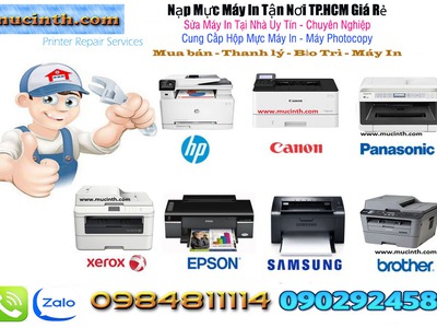 Bơm mực máy in tận nơi TP HCM uy tín, chuyên nghiệp 1