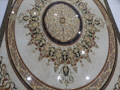 Gạch trang trí thảm gạch nền phòng khách HP973 4