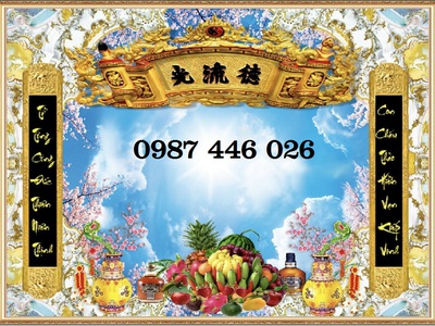 Gạch tranh ốp tường phòng thờ HP933 3