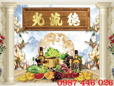 Gạch tranh ốp tường phòng thờ HP933 4