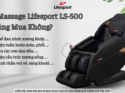 Ghế Massage LifeSport LS-500   Chính Hãng - Trả Góp 0 0