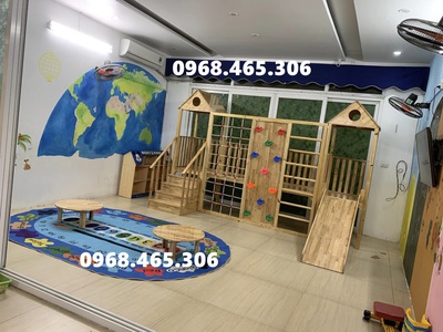 Bộ vận động gỗ liên hoàn dành cho trẻ em 2