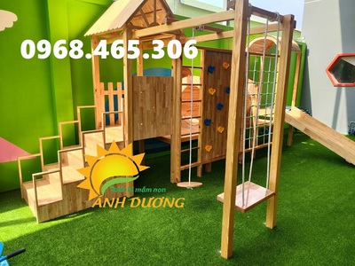 Bộ vận động gỗ liên hoàn dành cho trẻ em 3