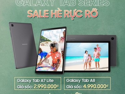 Sale hè rực rỡ - mua ngay galaxy tab a series 0