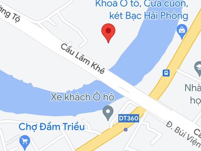 Cho thuê mặt bằng  sẵn nhà xưởng  mép cầu lãm khê, sông lạch tray 1