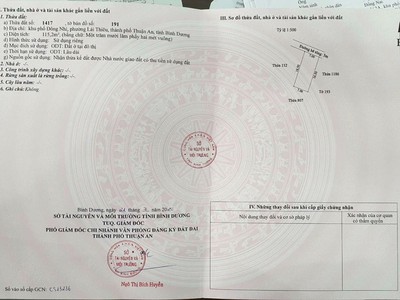 Nhà đất lái thiêu cần bán sổ riêng chính chủ 1