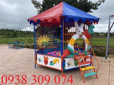Nhà banh sắt ngoài trời dành cho trẻ em, khu vui chơi 3