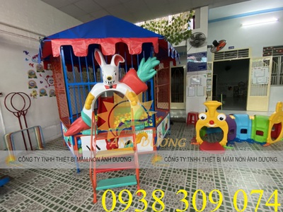 Nhà banh sắt ngoài trời dành cho trẻ em, khu vui chơi 0