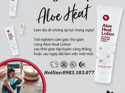 Kem massage trị đau nhức Aloe Heat Lotion 0