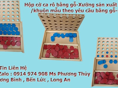 Hộp cờ ca rô bằng gỗ-xưởng sản xuất đồ gỗ theo yêu cầu 0