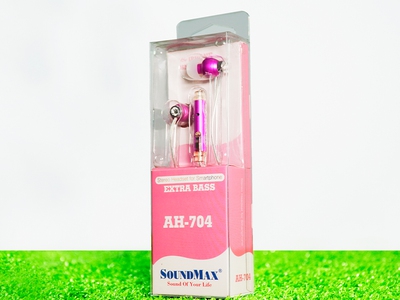 Tai nghe nhét tai SoundMax AH704 Hồng 2