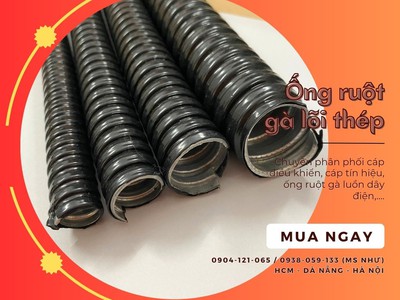 Ống kẽm đàn hồi / Ống luồn dây điện lõi thép bọc nhựa pvc 4