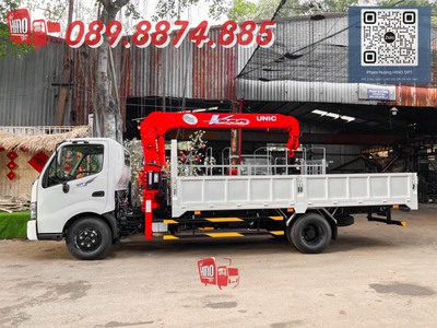 Xe Tải Hino Xzu720l 3.5t - Cẩu Unic344 Trả Trước 300tr 3