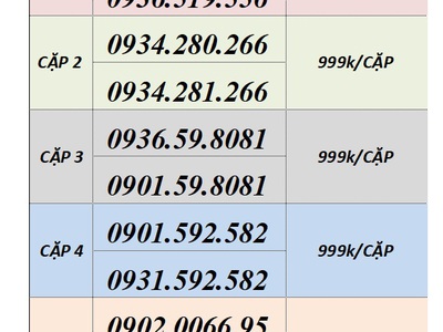 Cặp đôi trả trước mobifone - giá siêu rẻ 0
