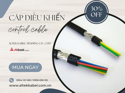 Cáp điều khiển / cáp tín hiệu quy cách 2/4/6/8 lõi x 0.22mm 2