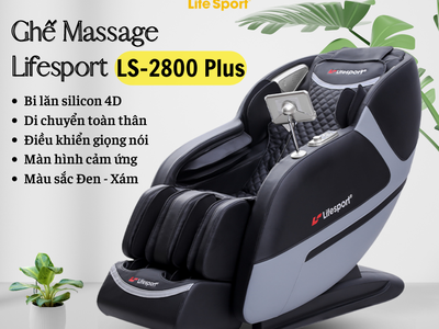 Ghế Massage LifeSport LS-2800 Plus   Chính Hãng - Giá Tại Kho 0