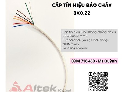 Cáp báo cháy 8x0.22 Altek Kabel Đà Nẵng, Sài Gòn, Hà Nội 0