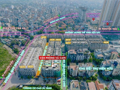 Bán nhà  liền kề, shophouse 2 mặt tiền đường 30m, ngõ 214 nguyễn xiển, hà nội 4