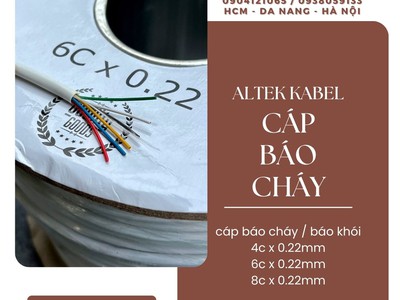 Cáp điều khiển, cáp tín hiệu báo cháy báo khói 4/6/8 lõi x 0.22mm 5