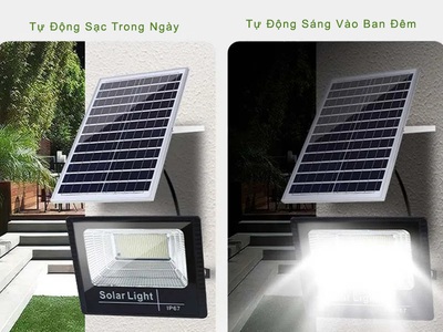 Đèn năng lượng mặt trời Sohal 100W ABS cao cấp, giá rẻ 0