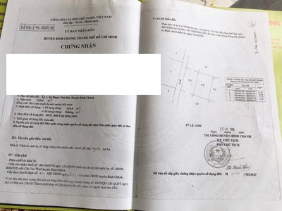 Bán đất mt an hạ, bình chánh - 900m2 giá 13 tỷ 4