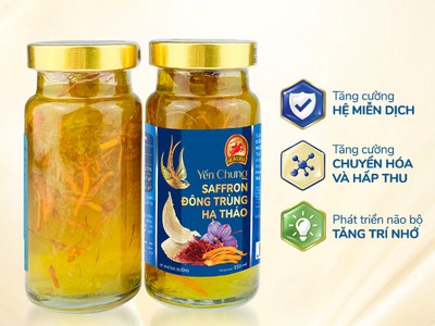 Bán yến chưng Saffron, Đông trùng hạ thảo không đường cho phụ nữ ở TP HCM giá rẻ freeship toàn quốc 2
