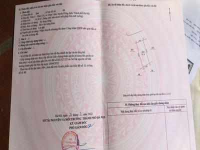 Chính chủ cần tiền bán mảnh đất 61,4m2  tại thuỵ lâm , đông anh , hà nội 2