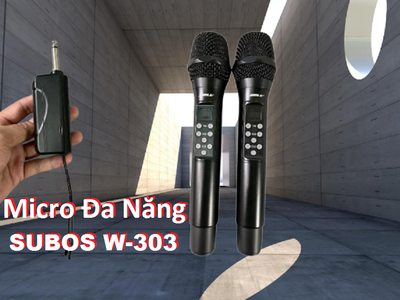 Micro đa năng Subos W-303 hàng cao cấp, chống hú, hát hay, nhẹ tiếng 3