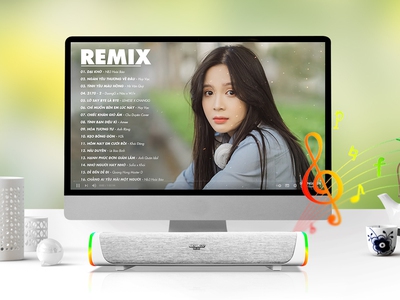 Loa Soundbar SoundMax SB201 trắng 3