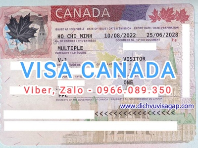Dịch vụ làm visa Canada diện du lịch tại TPHCM uy tín 0