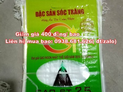 Cung cấp bao đựng gạo in sẵn cho mùa lễ phật đản, giảm giá 10 0
