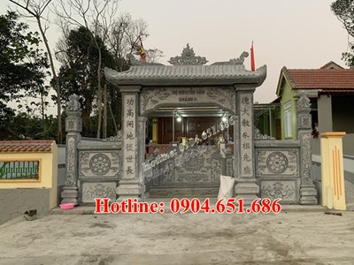 Xây mẫu cổng đá đẹp nhà thờ họ nhà từ đường tại Thái Nguyên, Bắc Kạn 0