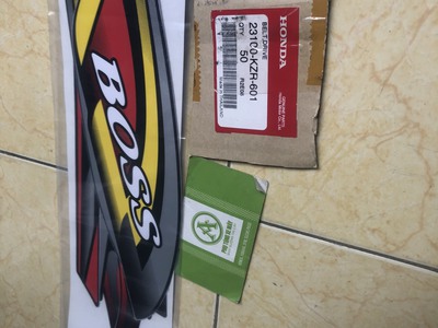 Trọn Bộ Tem Xe Dream Boss vàng 1
