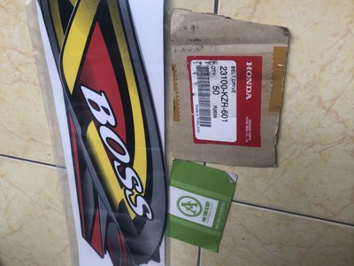 Trọn Bộ Tem Xe Dream Boss vàng 3