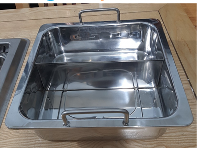 Bếp lẩu 2 ngăn âm bàn tại Quảng Ninh 0