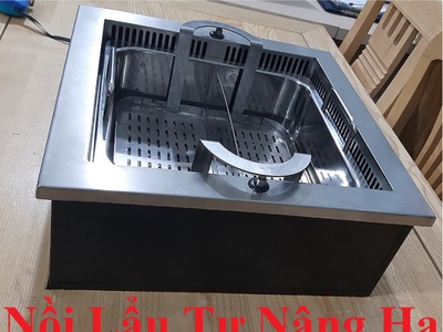 Bếp lẩu thang máy lẩu tự nâng trung hoa giá rẻ cho nhà hàng tại quẳng ninh 0