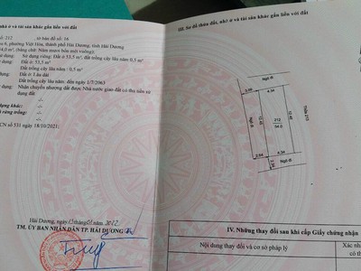 Bán gấp lô đất 3 mặt tiền Kp6 P Việt Hòa chỉ 1,320 tỷ 2