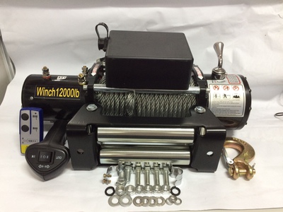 Tời Ắc Quy - Tời cứu hộ ô tô Winch - 12000lbs  5400kg 0