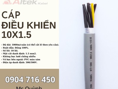 Cáp điều khiển, cáp tín hiệu 10x1.5 Altek Kabel kho Đà Nẵng, Hà Nội, Hồ Chí Minh 0