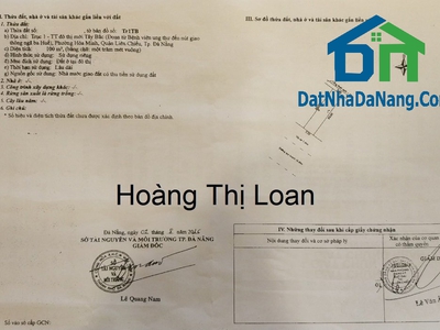 Bán đất đường Hoàng Thị Loan, Quận Liên Chiểu, Vị trí kinh doanh,Tháng 06/2023 0