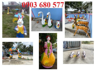 Tượng vườn cổ tích trẻ em cho trường mầm non, công viên, khu vui chơi 1