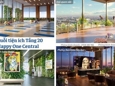 Thanh lý giá rẻ căn hộ happy one central 2pn 70m2 chỉ 2tỷ1  vat  tầng cao hướng nam, có hỗ trợ bank 4